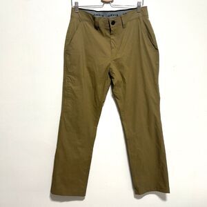 Orvis Nylon Stretch Tech Pants Dark Tan Cargo Pocket Sz 32